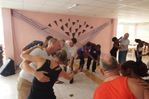 Dansles Rueda de casino halfgevorderden en beginnen in Santiago de Cuba december 2012