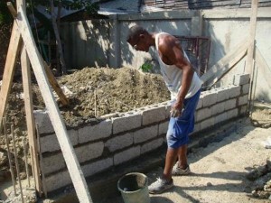 Bouwen van huizen in Cuba