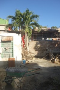 Achterzijde pand huidige situatie bouw Residencia Cubamovesyou