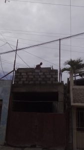 Facade bouw muur boven garage Residencia Cubamovesyou