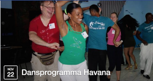 Foto van dansles tijdens een dansprogramma in Havana