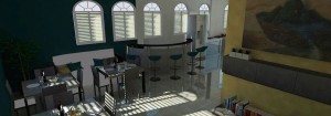 Ontwerp functionele ruimte 1e etage Residencia Cubamovesyou in Santiago de Cuba