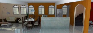 Ontwerp open keuken Residencia Cubamovesyou in Santiago de Cuba