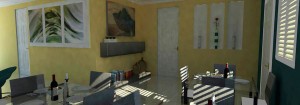 3D ontwerp open ruimte Residencia Cubamovesyou 1e etage