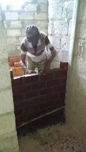 Opbouw badkamer gastenverblijf Residencia Cubamovesyou